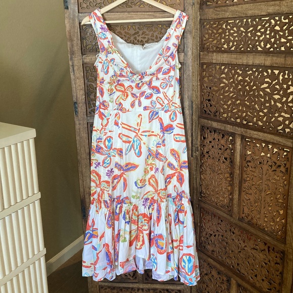 Peter Pilotto White Floral Sweetheart Dress $1,595 - Picture 3 of 9